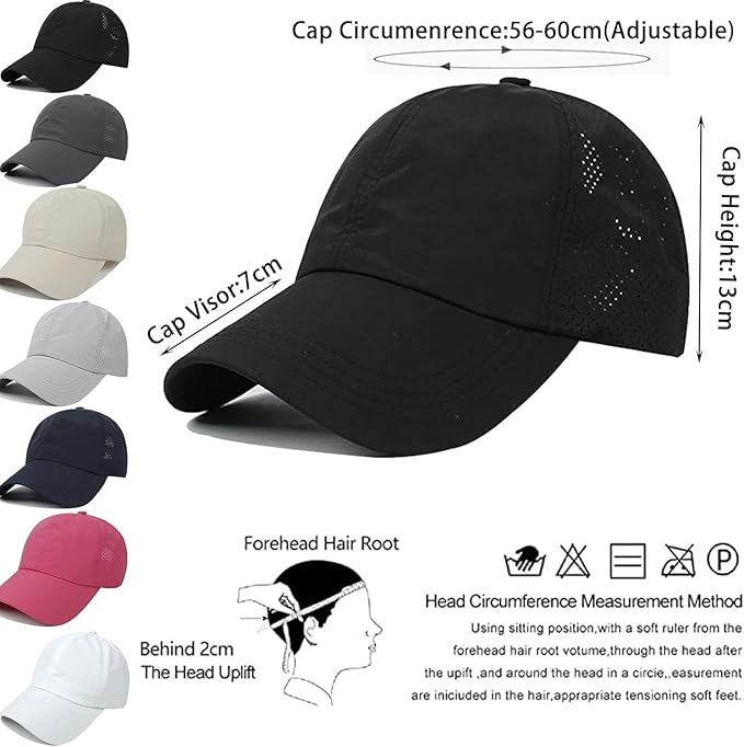 Criss Cross Hat Washed Distressed Baseball Cap Ponytail Hat High Messy Bun Ponycap for Women