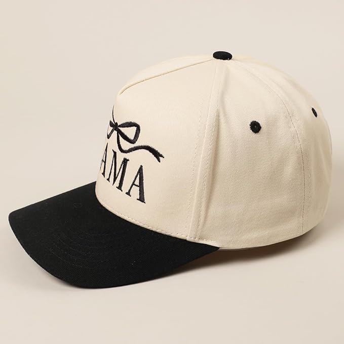 MIRMARU Two-Tone Vintage Canvas Trucker Hats for Men & Women, Adjustable Size Baseball Caps with Trendy Embroidered Design