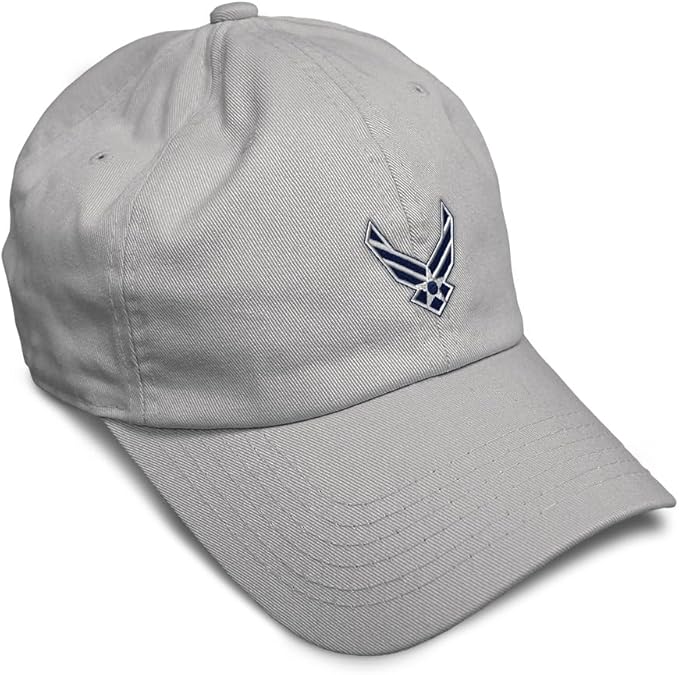 Speedy Pros Soft Baseball Hat Embroidered Dad Hat Air Force Emblem Embroidery Men & Ladies Baseball Cap Cotton