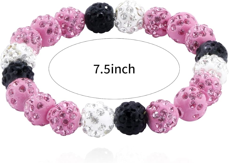 Baseball Bracelet for Women Men Baseball Mom Accessories Essentials Stuff Sparking Bead Bracelet Jewelry Baseballs Sport Fan Bracelet for Sports Game Team