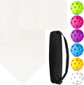 Mototo Rollable Baseball Base for Yard Practice Kit, 5 Baseball Home Plate Rubber Base with 6 Practice Soft Balls & Black Storage Bag, Throw Down Home Plate for Backyard, School Kickball, Tball