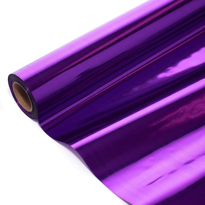 Anderson's Purple Shiny Metallic PVC Roll: 47" x 100' Flame-Resistant Event by Andersons