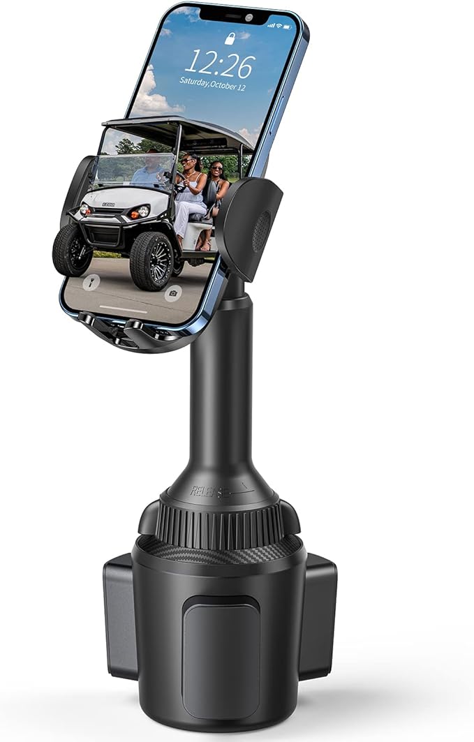 ICARMOUNT Golf Cart Phone Holder Mount, Golf Cart Accessories Universal Cup Phone Holder Mount for All 4.7-6.9" Cell Phones, Fit EZGO Club Car Yamaha, Car, Truck, Golf Gifts for Men, Women