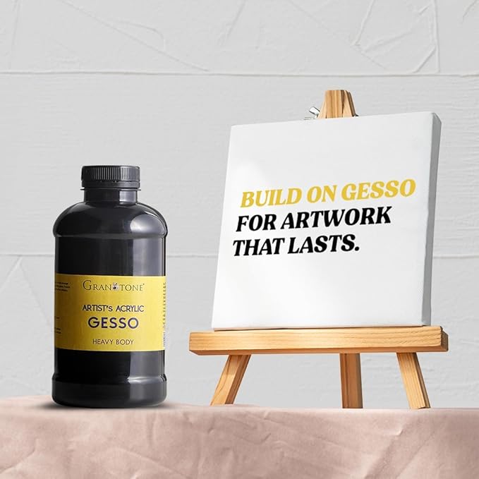 GRANOTONE Acrylic Gesso Water Base | Matte Finish | Interior/Exterior Use | - Image 2