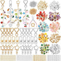 Highergo 922 Pcs Colorful Charms Lip Gloss Keychain Making Kit DIY Craft