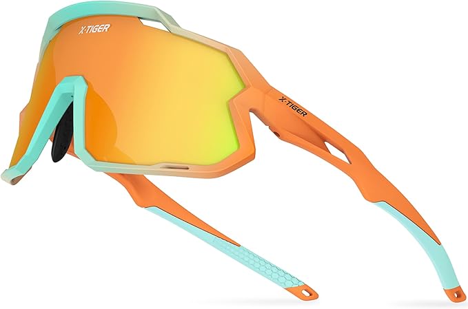 X-TIGER Kids Sunglasses Polarized Youth Baseball Sunglasses for 8-14 boys girls UV400 Sports Softball Cycling Glasses