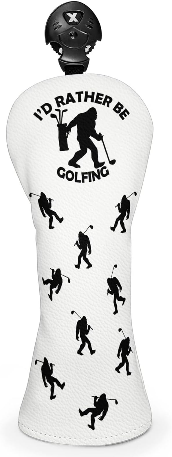 Golf Club Head Covers for Men Women, PU Leather Golf Headcover for Driver Fairway Wood and Hybrid, Funny Golf Accessories