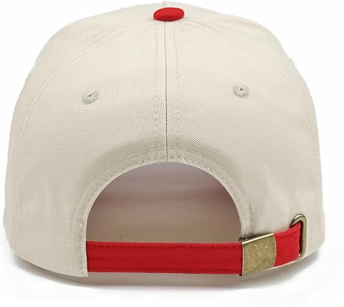 Two-Tone Cotton Baseball Cap with Embroidered Western Sayings - Adjustable Cowboy Style Hat for Men and Women