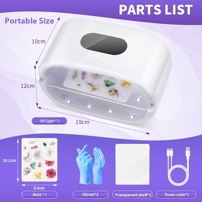 UV Light for Resin, 36W Double Side Fast Curing UV Resin Light - Image 6