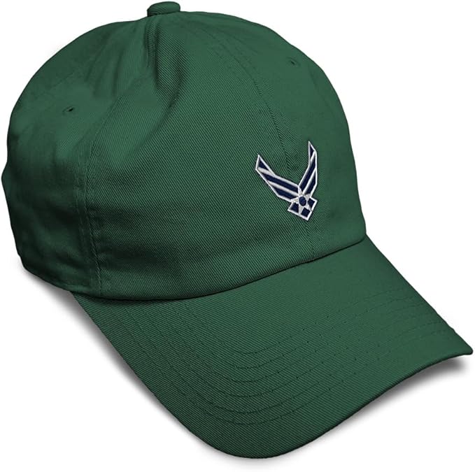 Speedy Pros Soft Baseball Hat Embroidered Dad Hat Air Force Emblem Embroidery Men & Ladies Baseball Cap Cotton