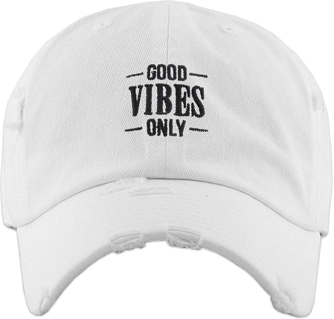 Rose Flowers Love Good Vibes Men Women Dad Hat Baseball Cap Adjustable Unisex