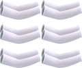 SATINIOR 6 Pairs Arm Sleeves for Kids, Compression UV Cooling Arm Sleeve for Baseball Football Youth Boy Girl Sports