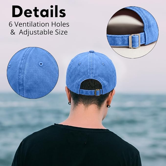 Humor Saying Adjustable Washed Cotton Baseball Cap, Funny Retro Trucker Hat Gift for Men Women Dad Husband Coworker