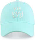 CHOK.LIDS Be Kind Trendy Womens Baseball Cap Unisex Fashion Cotton Polo Style Fun Inspirational Saying Seasonal Headwear