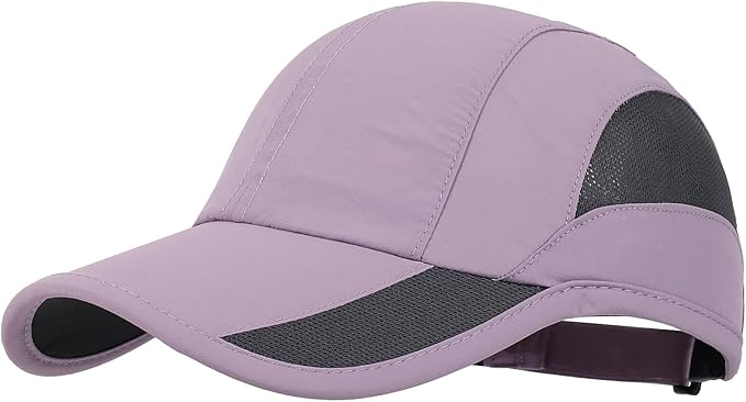 HH HOFNEN Quick Dry Baseball Cap Unstructured Running Cap Water-Resistant UPF 50+ Mesh Golf Sun Hats for Men Women