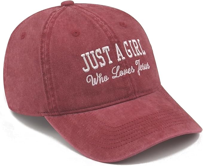 Faith Christian Patriotic Embroidered Baseball Cap, Vintage Cotton Dad Hat for Men Women, Birthday