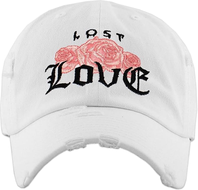 Rose Flowers Love Good Vibes Men Women Dad Hat Baseball Cap Adjustable Unisex