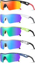 Kids Sunglasses Youth Baseball Sunglasses for Boys Girls 3-12 Polarized Softball Sports Goggles UV Protection