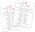 Wedding Shower Games Cards, Would She Rather Bridal Shower Game by Wybgno