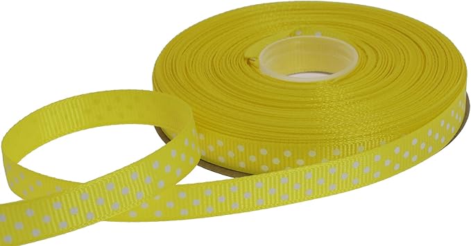 Polka Dot Grosgrain Ribbon 25 Yard Each Roll 100% Polyester - Image 2
