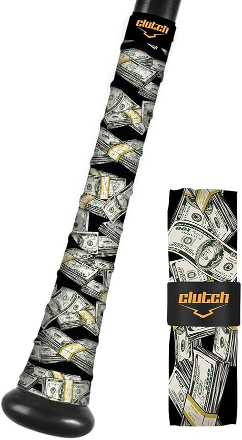 Clutch Sports Apparel All-Weather Bat Grip Tape, 1.1mm Cushioned & Non-Slip for Baseball & Softball, Durable & Multi-Sport Performance for Youth & Adult Players