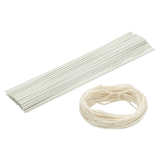 uxcell 50Pcs 2 Gauge Floral Wire, 11.81" Length Flower Stem Wires by uxcell