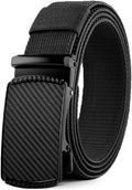 DOOPAI Belt Men, elastic golf belts for men, 2 Pack Nylon Ratchet Belt Mens Belts Casual, Adjustable Trim to Fit