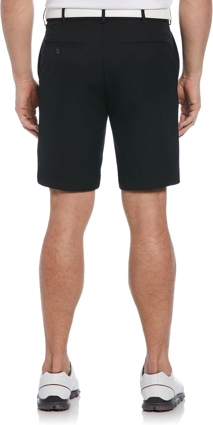 PGA Tour Men's 9" Golf Shorts with Expandable Waistband, Flat Front, Moisture-Wicking, Sun Protection, Stretch, Lightweight
