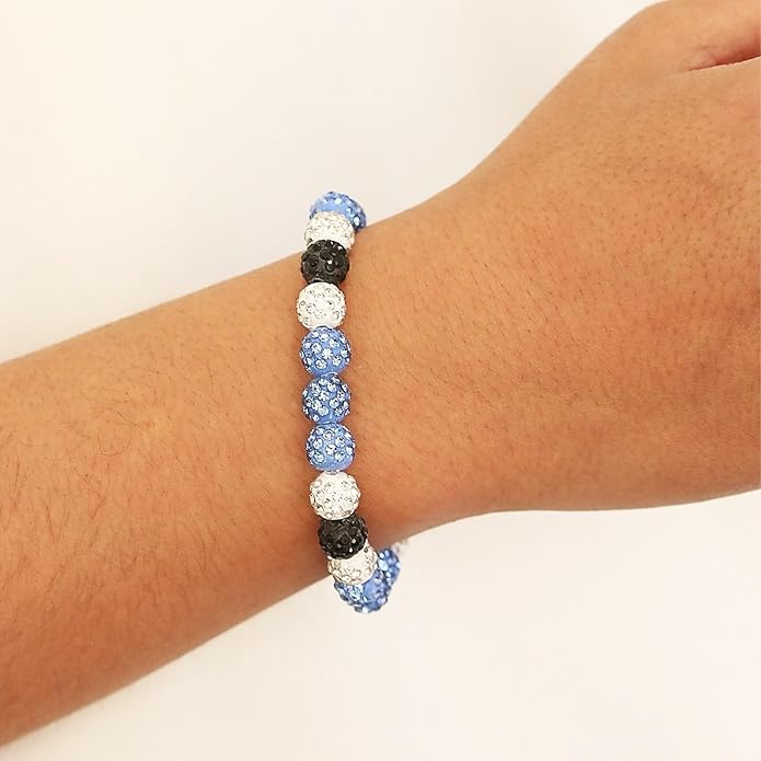 Baseball Bracelet for Women Men Baseball Mom Accessories Essentials Stuff Sparking Bead Bracelet Jewelry Baseballs Sport Fan Bracelet for Sports Game Team