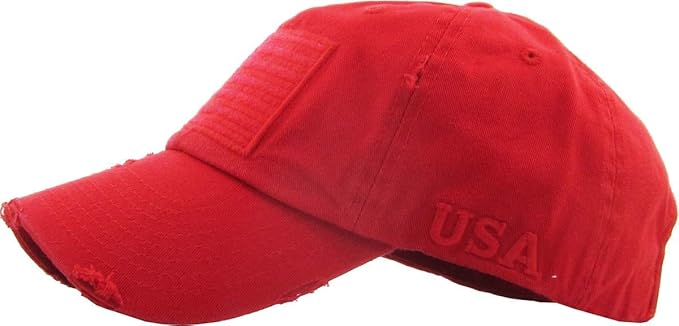 Funky Junque Distressed Vintage Baseball Cap - Embroidered Patch Women's Hat - Holiday, Lifestyle & Patriotic Designs