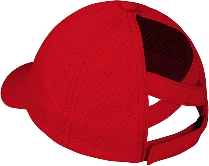 Little Girls Reflective Baseball Cap Criss Cross Ponytail Hat Kids Quick Dry Mesh Summer Sports Hat for Toddler Ages 3-8