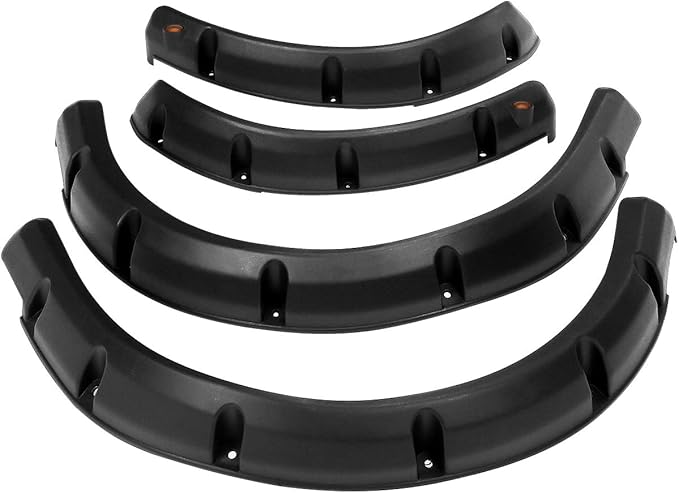 10L0L Golf Cart Front Rear Fender Flares for EZGO RXV 2008-2015 Gas & Electric, with Stainless Steel Screws, Set of 4(Not fit modified models)