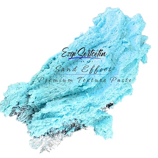 Premium Sand Effect Texture Paste | 6oz by Volume | Unique Metallic Colors | by EzgiSertcetin