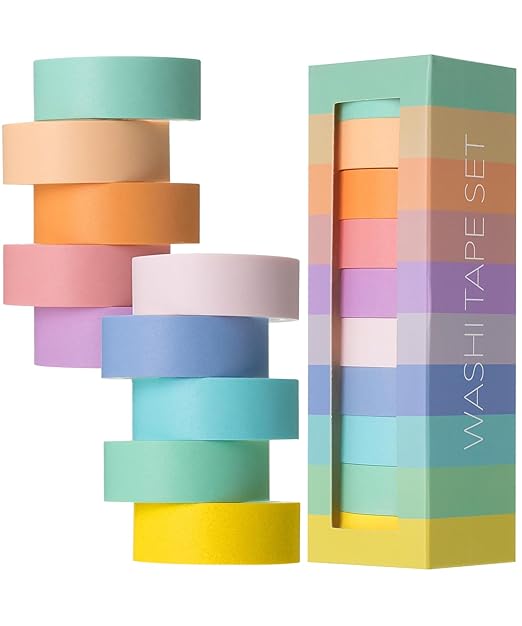 Mr. Pen- Washi Tape Set, 10 Pack, Decorative Tape, Washi Tapes, Colored Tape by MrPen