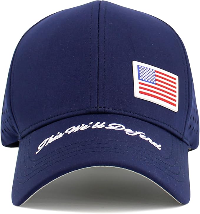 KBETHOS Flag USA America Military Thin Blue Line Thin Red Line Vintage Distressed Baseball Cap Dad Hat Unisex Adjustable…