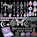 WASTROYAL 400pcs Sun Catcher Kits for Adults DIY Suncatcher Making Supplies