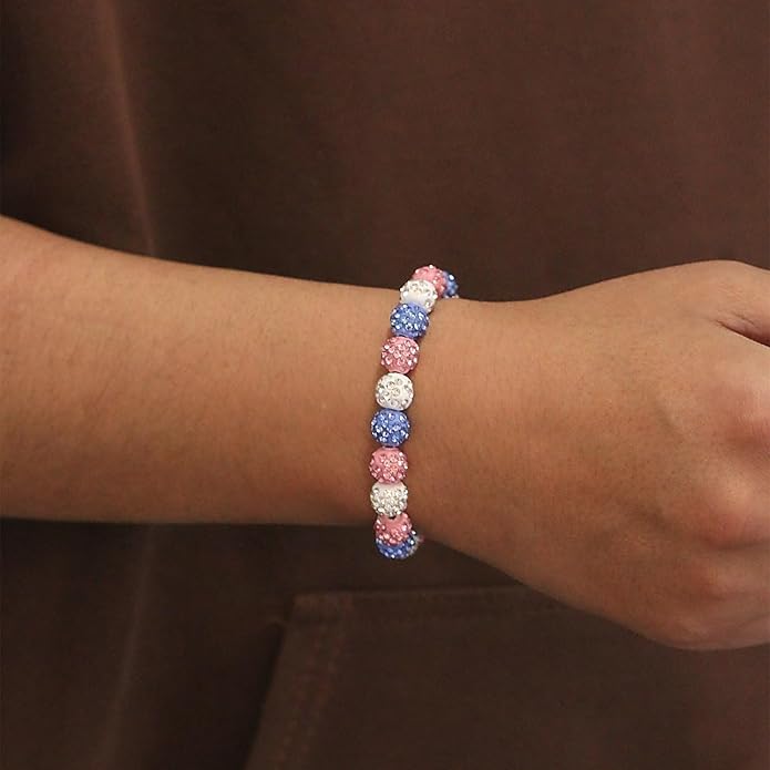 Baseball Bracelet for Women Men Baseball Mom Accessories Essentials Stuff Sparking Bead Bracelet Jewelry Baseballs Sport Fan Bracelet for Sports Game Team
