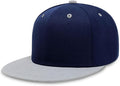 CHOK.LIDS Flat Bill Visor Classic Snapback Hat Blank Adjustable Brim High Top End Trendy Color Style Plain Tone Baseball Cap