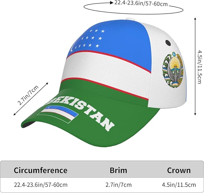 National Flags Baseball Cap for Men Women, Fashion Adjustable Sun Protection Visor Caps Trucker Hat Patriotic Caps