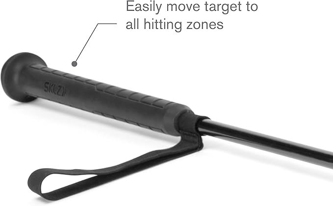 SKLZ Hitting Stick Batting Swing Trainer for Baseball and Softball, One-on-One Coaching Tool for Ball Contact, Hand-Eye Coordination, and Bat Speed