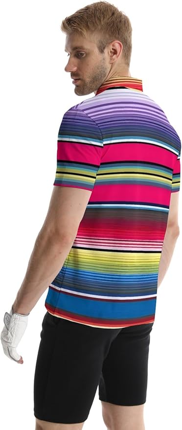 Mens Golf Shirts Golf Polo Shirts for Men Short Sleeve Polo Shirts Golf Gifts