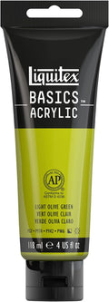 Liquitex BASICS Acrylic Paint, 118ml Tube, Light Olive Green by Liquitex