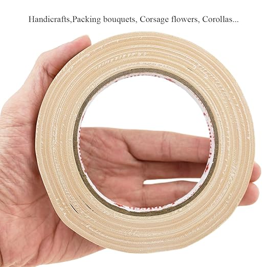 HAHIYO Light Brown 0.5Inch Wide Floral Tape, Waterproof Florist Tape Flower - Image 7