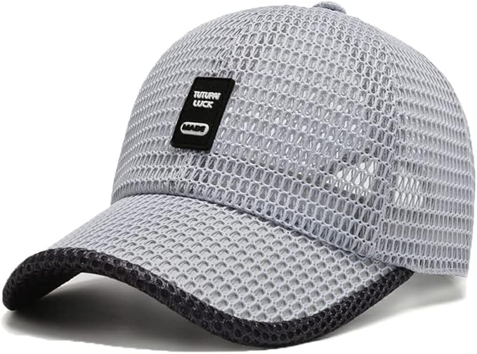 FASHIXD Summer Mesh Baseball Cap for Men Women Trucker Mesh Hat Baseball Hats Outdoor Sports Running hat