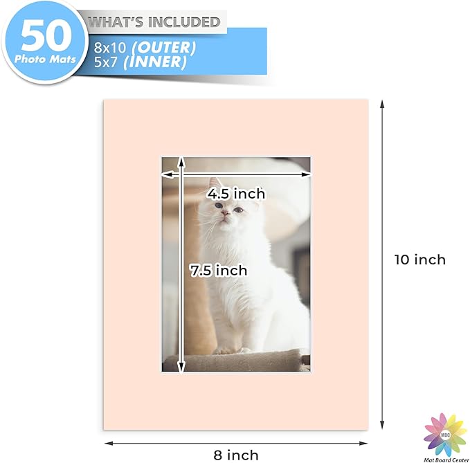 Mat Board Center, 8x10 for 5x7 Mixed Color Mats - Image 3