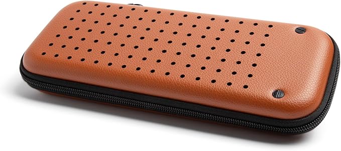 Platypus Golf Co. Golfing Caddie EVA Travel Case Organizer with Bamboo Tees & Ball Marker - Hand Reversible Hinging Glove Shaper & Holder, Mesh Pocket & Storage Slots, Golfers Cases for Men & Women