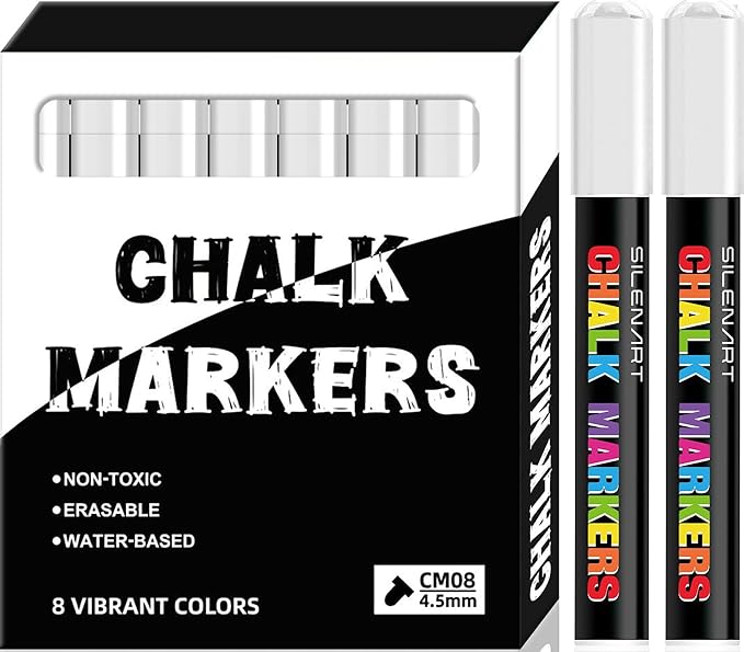 SILENART White Chalk Markers by SILENART-THEARTOFSILENCE