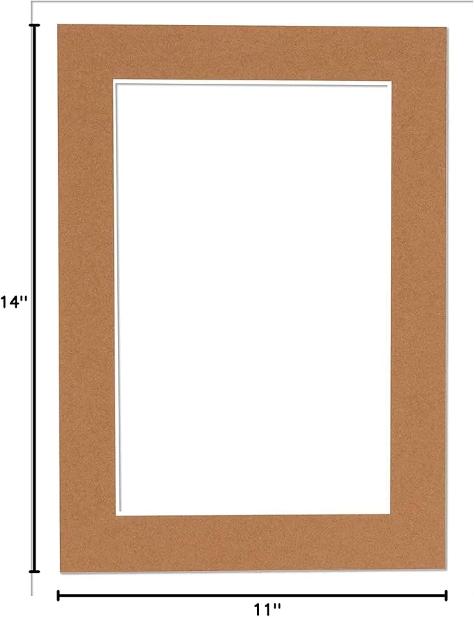 Pack of Ten Acid Free 11x14 Mats Bevel Cut - Image 10