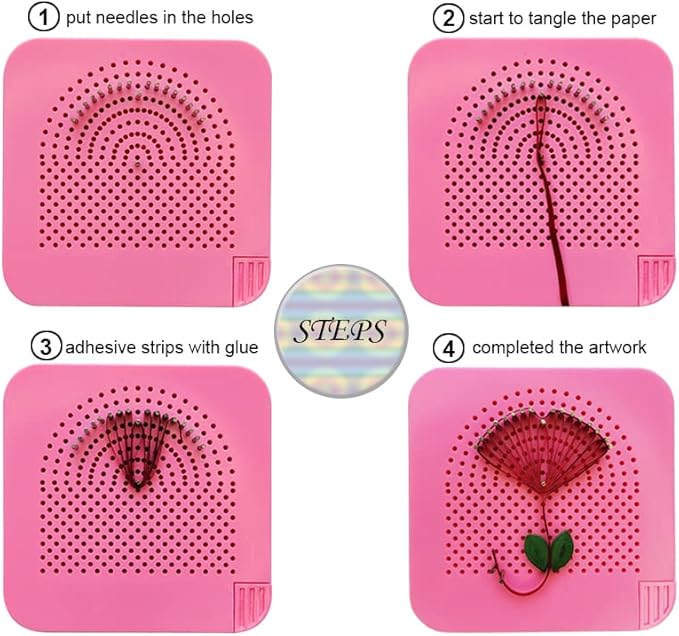 XIWUMOER 8PCS, Quilling Needles, Quilling Knitting Board, Quilling Kits - Image 4