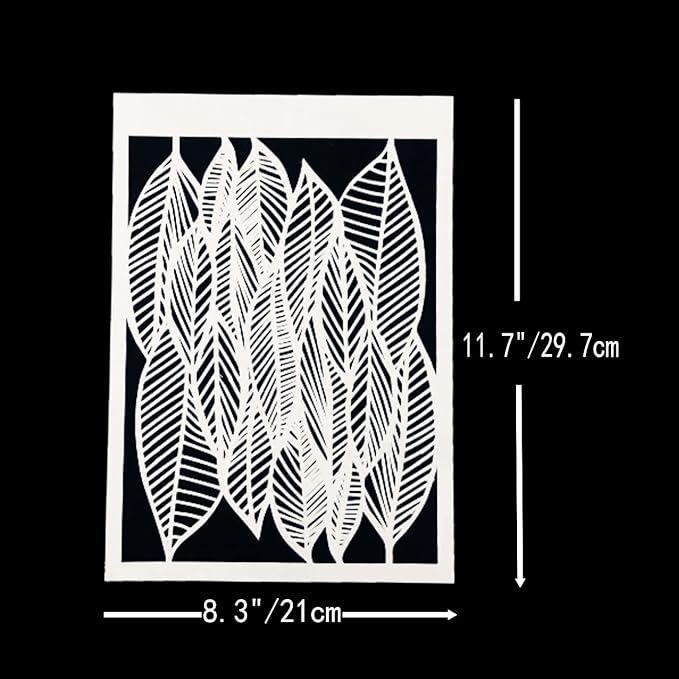 TIAMECH 6 Pcs A4 Reusable Geometric Stencils - Image 6
